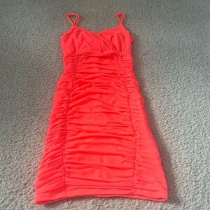 neon pink lucy in the sky dress